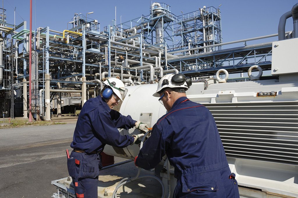 Engineers Working in a Refinery